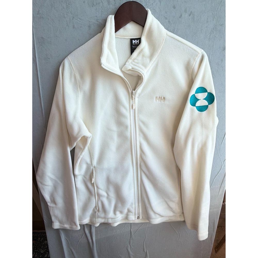 Helly Hansen Polartec Fleece Jacket Womens XL White Gorpcore Technical Trail